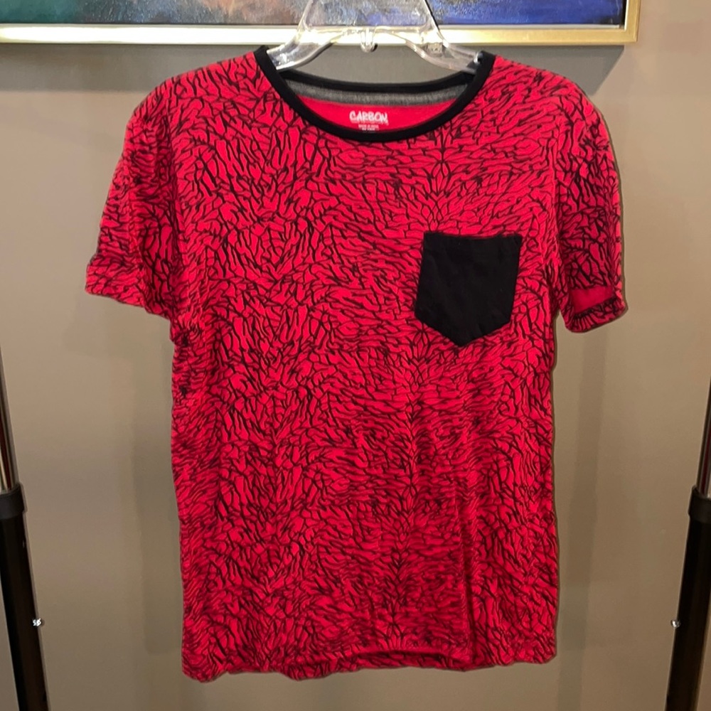 Mens Small Carbon Pocket Tee